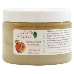  100% Pure Organic Peach Body Scrub: Beauty