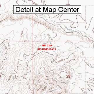 USGS Topographic Quadrangle Map   Hill City, Idaho (Folded/Waterproof)