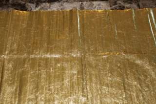 Genuine Eel Skin Hide Gold 2 ft x 5 ft panel  