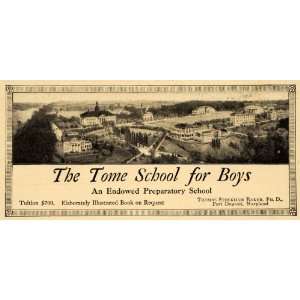  1911 Ad Tome School for Boys Preparatory Institution MD 