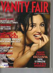 MONICA BELLUCCI Italian Vanity Fair Magazine 10/9/03  