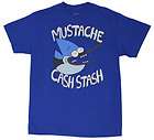 mustache cash stash regular show t shirt 