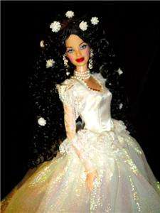   barbie doll ooak dakotas.song black hair Enchanting Fairy Tale  