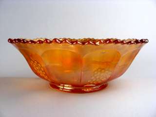 VINTAGE by FENTON ~ MARIGOLD CARNIVAL GLASS 9 MASTER BERRY BOWL 
