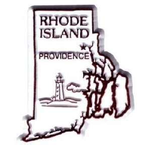  Rhode Island Magnet 2D 50 State Red