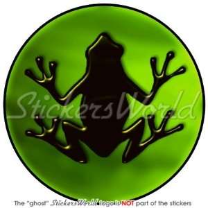  Black FROG Toad Amphibian WildLife 4 (100mm) Vinyl Bumper Sticker 