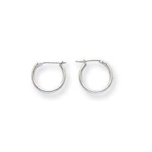  14k White Gold Hoop Earrings: West Coast Jewelry: Jewelry