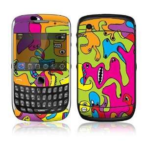  BlackBerry Curve 3G 9300 Decal Skin   Color Monsters 