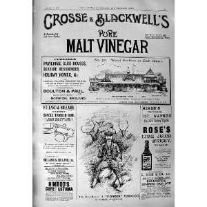  1901 Advertisement Crosse Blackwells Malt Vinegar Pioneer 