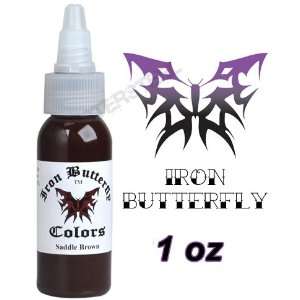  Iron Butterfly Tattoo Ink 1 OZ BROWN Pigment NEW Dark Health 