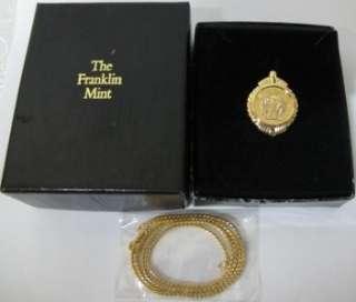 Franklin Mint Solid Gold Eagle Necklace Gilroy Roberts  