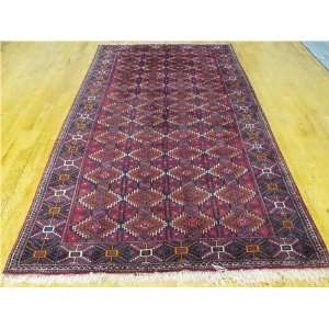  102 Red Persian Hand Knotted Wool Shiraz Rug: Furniture & Decor