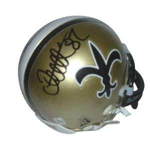  Joe Horn Autographed New Orleans Saints Mini Helmet 
