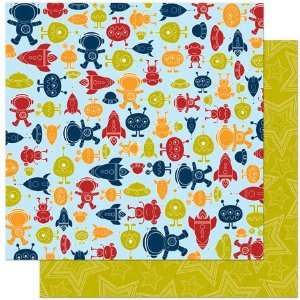  Blast Off Double Sided Heavy Weight Paper 12X12 Aliens 