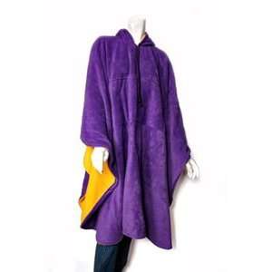  Bleacher Blanket Poncho   Purple/Gold