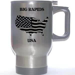  US Flag   Big Rapids, Michigan (MI) Stainless Steel Mug 