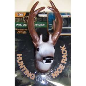 Deer Head 3 Dimensional Window Clinger Hunting For A Nice Rack