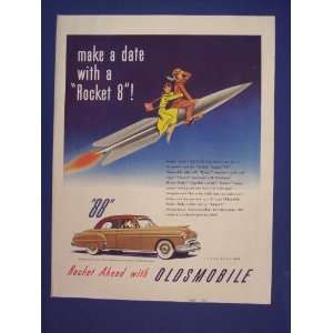   rocket 88, 1950s Vintage Original Magazine Print Ad. 