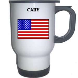 US Flag   Cary, North Carolina (NC) White Stainless Steel 