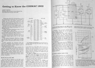 1977 Microprocessor Systems Intel 8080 Harris HM 6100 PDP 8 COSMAC 