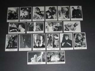     DIE LAUGHING   1960s MOVIE MONSTERS   TEST CARD SET◆  