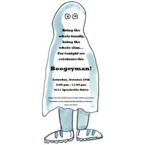  Boogeyman, Custom Personalized Halloween Invitation, by ID 