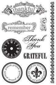 Teresa Collins GT1718 Giving Thanks Clear Stamps 9 Clear Stamps NEW 