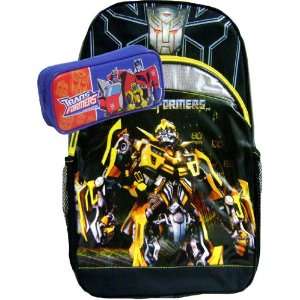   Animated Transformers Blue Kids Backpack and Pencil Case Toys & Games