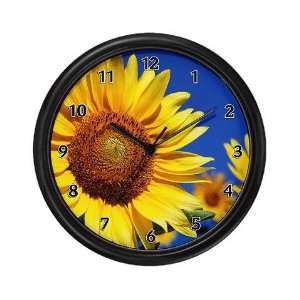  Sunflower Blue Sky Birthday Wall Clock by CafePress: Home 