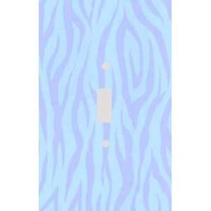  Blue Flame Zebra Print Decorative Switchplate Cover: Home 
