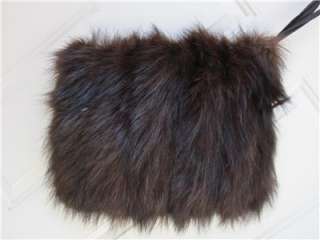 Vintage Collectible Mink Fur Hand Warmer Muff Large Purse Combo  