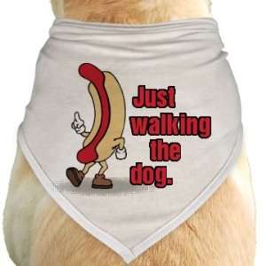  Walking The Dog Bandana: Custom Dog Bandana: Pet Supplies