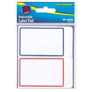  Avery Dennison 22018 Removable Label Pads, 2 x 3, Assorted 