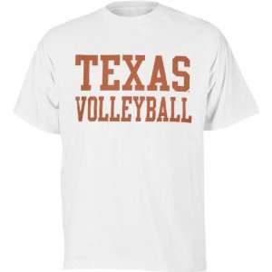  Texas Longhorns White Volleyball T Shirt Sports 
