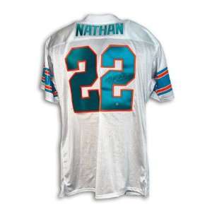 Tony Nathan Autographed Miami Dolphins Throwback Jersey 