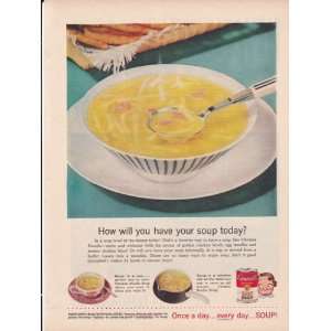  Campbells Soup Chicken Noodle Soup 1957 Original Vintage 