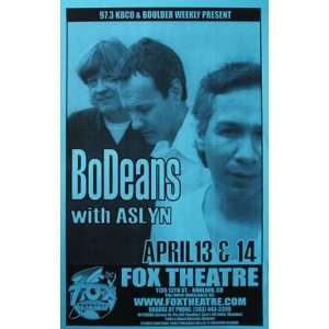  Bodeans Boulder Colorado Original Concert Poster