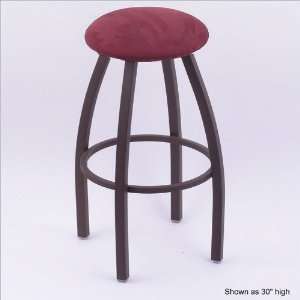   Upholstered Seat Round Backless Swivel Spectator Stool: Home & Kitchen
