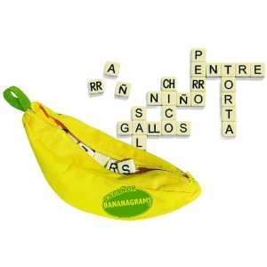  Spanish Bananagrams   Crossword Travel Game in Banana Bag 