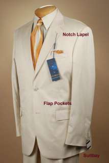 46R   $499 Ibiza   2 Button Suit   100% Cotton   IB01  