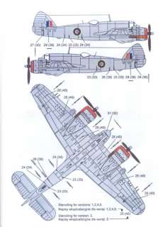 Techmod Decals 1/72 BRISTOL BEAUFIGHTER Mk VI  