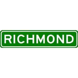  RICHMOND City Limit Sign   High Quality Aluminum Sports 