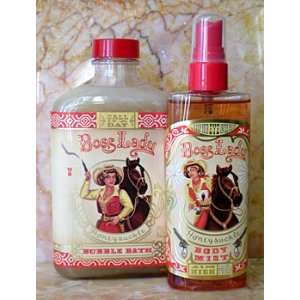  Blue Q Boss Lady Honeysuckle Body Mist & Bubble Bath Set 