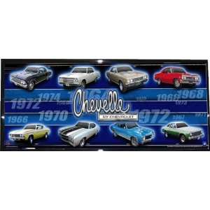   Inc. MPFP CHEVELLES Chevy Chevelle through the years mini photoramic