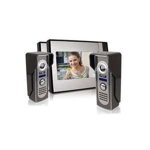   color video 2 to 2 door phone monitor security kit: Camera & Photo