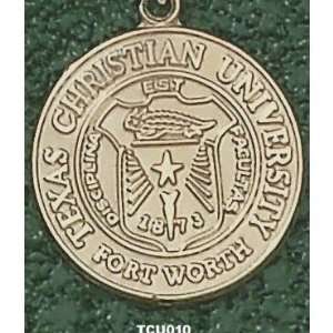  TCU Horned Frogs 10K Gold Seal 1 Pendant: Sports 