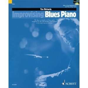  Improvising Blues Piano   Schott   Bk+CD Musical 