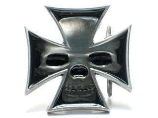   IRON CELTIC SKULL CROSS MEDIEVAL CRUSADE TATTOO YOUR SOUL BELT BUCKLE