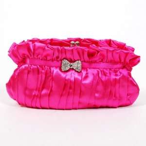  Bowknot Shoulder Bag Tote Handbag Chain Peach Red: Baby
