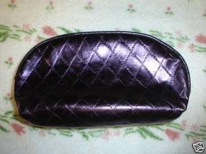 TARTE Metallic Purple Quilted Cosmetic/Make Up Bag/Case~New Shape 